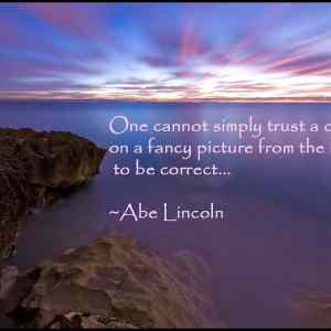 Obrázek '- A famous quote by Abe Lincoln -      04.01.2013'