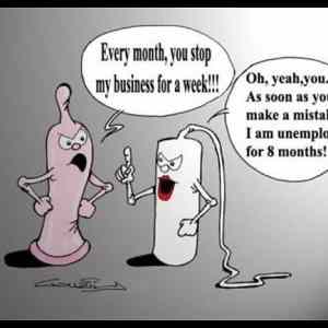 Obrázek '- Tampon vs condom -      04.03.2013'