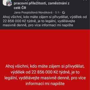 Obrázek '22 milionu za mesic to nema ani Crha'