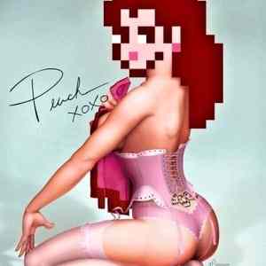 Obrázek '8 Bit Peach'