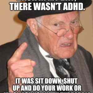 Obrázek 'ADHD is fake'