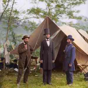 Obrázek 'Abraham Lincoln at Gettysburg during the Civil War'