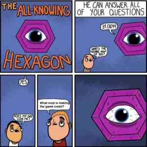 Obrázek 'All knowing hexagon'