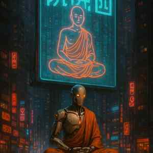 Obrázek 'Android monk from Church of AI'