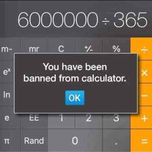 Obrázek 'Banned from calculator'