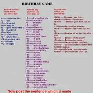 Obrázek 'Birthday game'