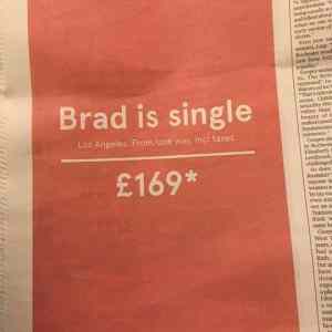 Obrázek 'Brad is single'