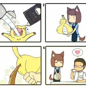 Obrázek 'Cat cappuccino'