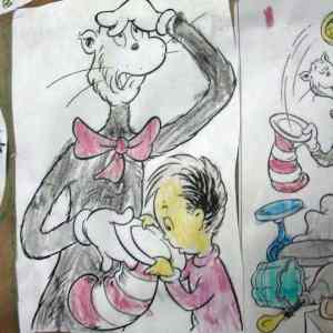 Obrázek 'Cat in the Hat Drawing Fail'