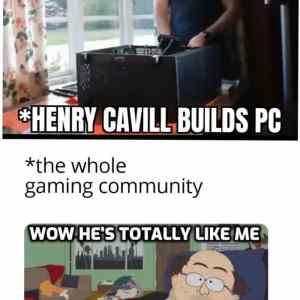Obrázek 'Cavill is just like us'