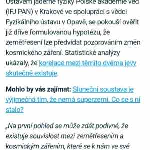 Obrázek 'Crha mele hovna ale kosmicke zareni a zemetres mohou souviset'