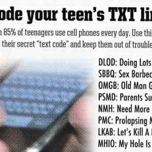 Obrázek 'Decode your teens TXT lingo'