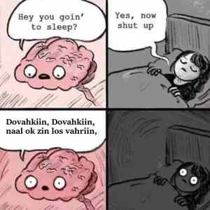 Obrázek 'Dont sleep Dovahkin'