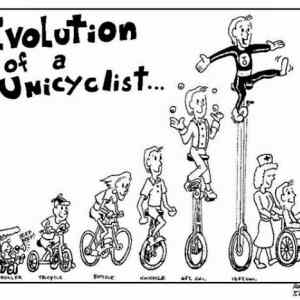 Obrázek 'Evolution From A Different Angle - unicyclist'