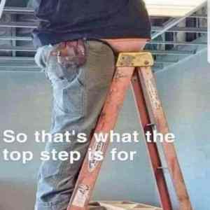 Obrázek 'Finally a use for the top step'