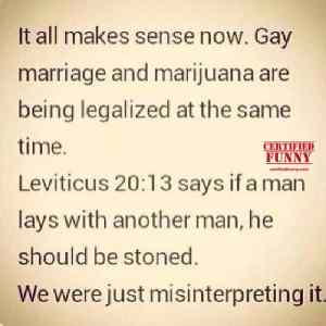 Obrázek 'Gays should be stoned'