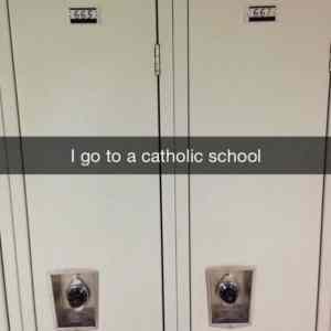 Obrázek 'Going to Catholic school'