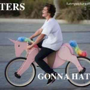 Obrázek 'Haters-Gonna-Hate-Pink-Unicorn-Bike'
