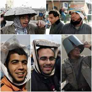 Obrázek 'Helmets and Hats Egyptian Demonstrators'