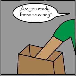 Obrázek 'Hey  little boy Want some candy'
