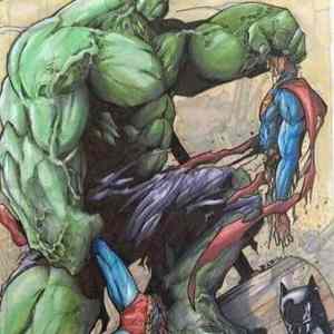 Obrázek 'Hulk vs superman'