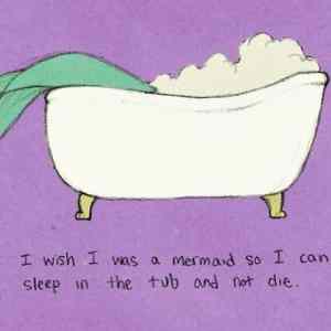 Obrázek 'I wish I was a mermaid'