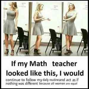 Obrázek 'If My Math Teacher Looked Like This'