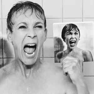 Obrázek 'Jamie Lee Curtis with an image of her mother Janet Leigh'