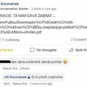 Obrázek 'Jirka siri na FB pravdu o Milonu chvilek Sdilejte'