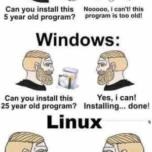 Obrázek 'Linux je pro duchodce'