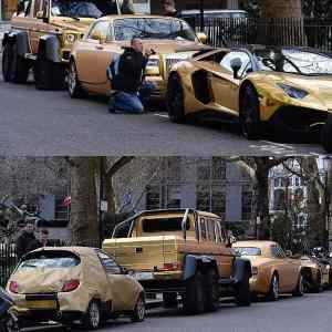 Obrázek 'Luxury gold cars'