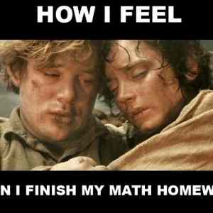 Obrázek 'Math homework is done'