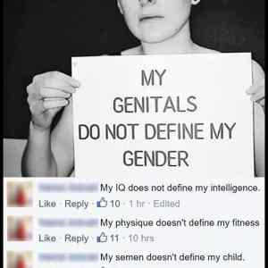Obrázek 'My Genitals Do Not Define My Gender'