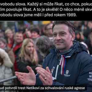 Obrázek 'Nic se nemeni svoboda slova neni'