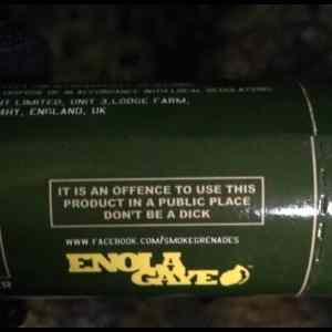 Obrázek 'Noticed this on a smoke grenade when I was paintballing'