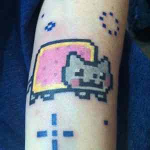 Obrázek 'Nyan Cat Tattoo'