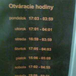 Obrázek 'Otvaracie hodiny '