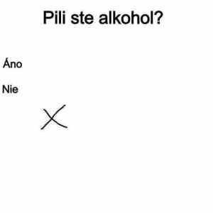 Obrázek 'Pili ste alkohol'