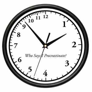 Obrázek 'Procrastinators clock'
