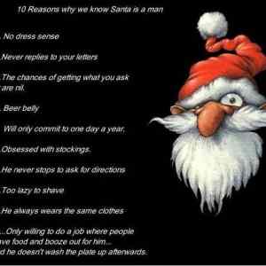 Obrázek 'Reasons Why Santa Is A Man 23-12-2011'