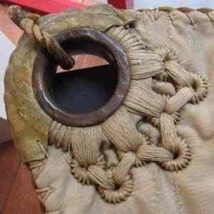 Obrázek 'Reinforced corner of an old sail'