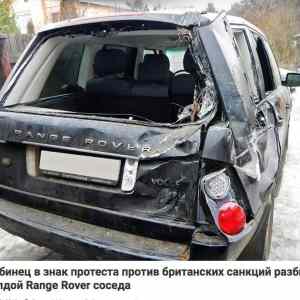 Obrázek 'Rusak rozmlatil sousedovi auto na protest proti sankcim'
