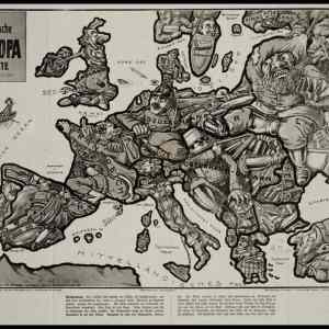 Obrázek 'Satyrische Europa Karte 1914'