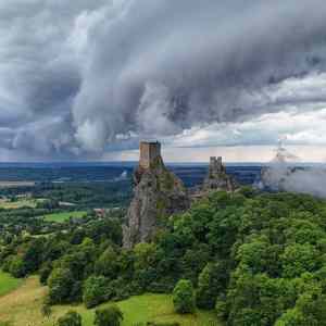 Obrázek 'Shelf cloud nad Troskami'