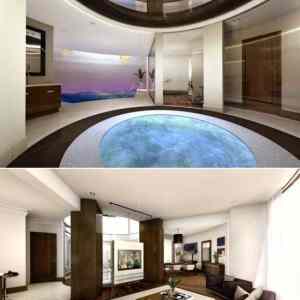 Obrázek 'Slide from bedroom to pool - subterranean mansion'