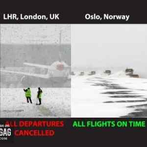 Obrázek 'Snow in Britain vs. Snow in Norway'