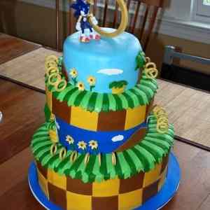 Obrázek 'Sonic The Hedgehog cake'