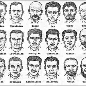 Obrázek 'Soviet police sketches to identify suspects based on ethnicity'