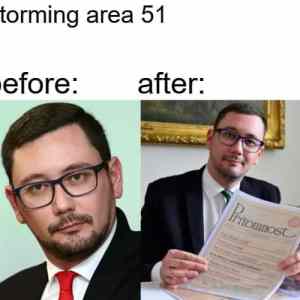 Obrázek 'Storming area 51 today'