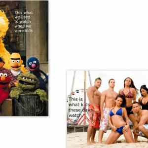 Obrázek 'The old days VS The nowadays'